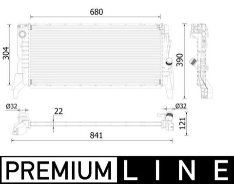 Mahle CR 2306 000P Engine Radiator