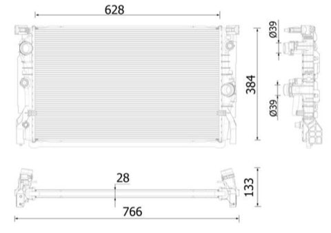 Mahle CR 2325 000P Engine Radiator