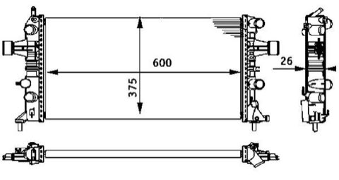 Mahle CR 237 000S Engine Radiator, for Vehicles, photo 2