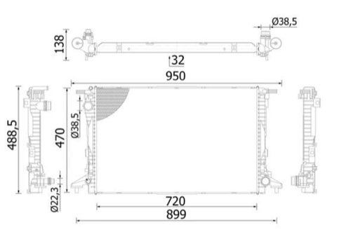 Mahle CR 2423 000S Engine Radiator