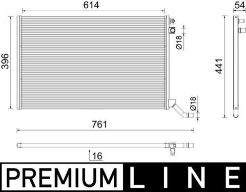 Mahle CR 2445 000P Engine Radiator, photo 2