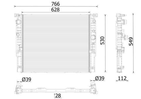 Mahle CR 2630 000P Engine Radiator, photo 2