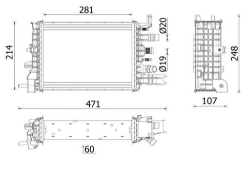 Mahle CR 2632 000P Engine Radiator, photo 2