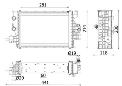 Mahle CR 2634 000P Engine Radiator, photo 2