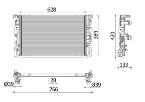 Mahle CR 2696 000P Engine Radiator, photo 2