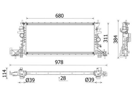Mahle CR 2699 000P Engine Radiator, photo 2