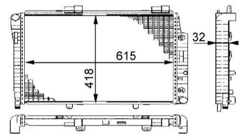 Mahle CR 270 000S Engine Radiator, photo 3