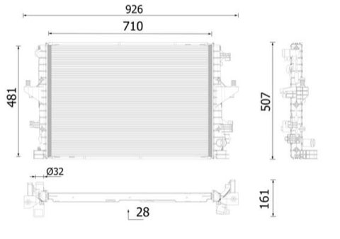 Mahle CR 2746 000P Engine Radiator, photo 2