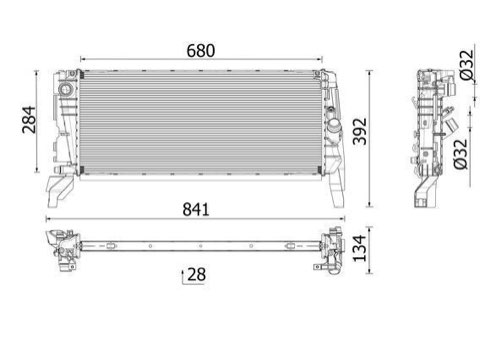 Mahle CR 2763 000P Engine Radiator