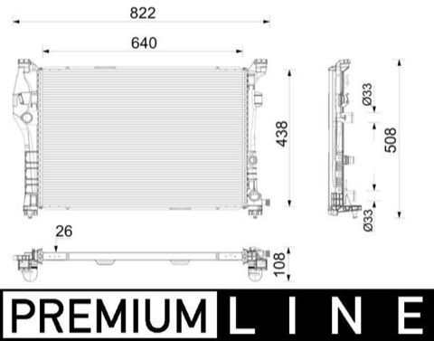 Mahle CR 2786 000P Engine Radiator