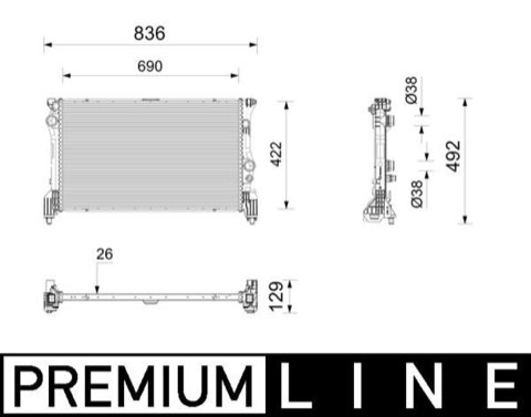 Mahle CR 2802 000P Engine Radiator
