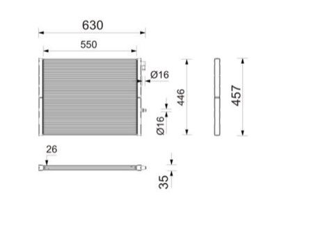 Mahle CR 2812 000P Engine Radiator, photo 2