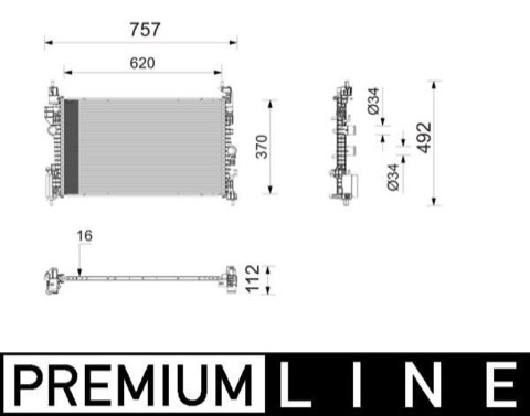 Mahle CR 2828 000P Engine Radiator