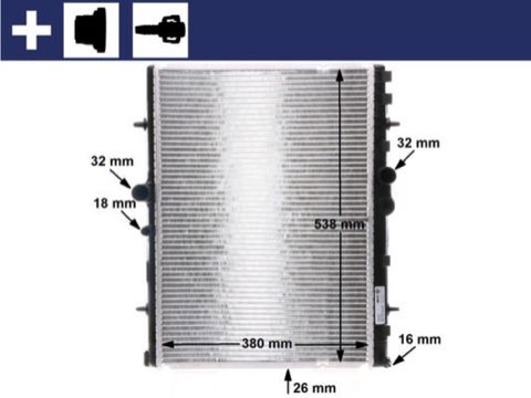 Mahle CR 31 000S Engine Radiator, photo 2