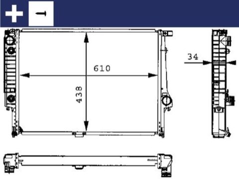 Mahle CR 326 001S Engine Radiator, photo 2