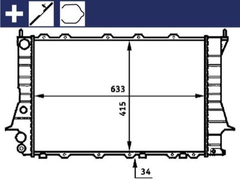 Mahle CR 358 000S Engine Radiator, photo 2