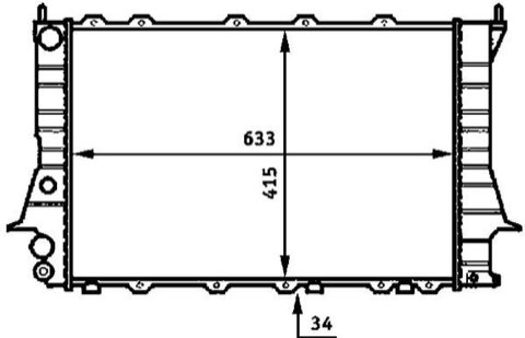 Mahle CR 358 000S Engine Radiator, photo 3