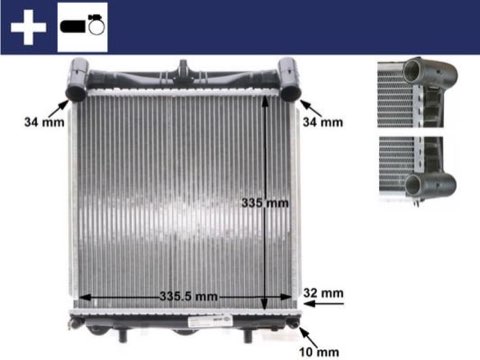 Mahle CR 370 000S Engine Radiator, photo 2