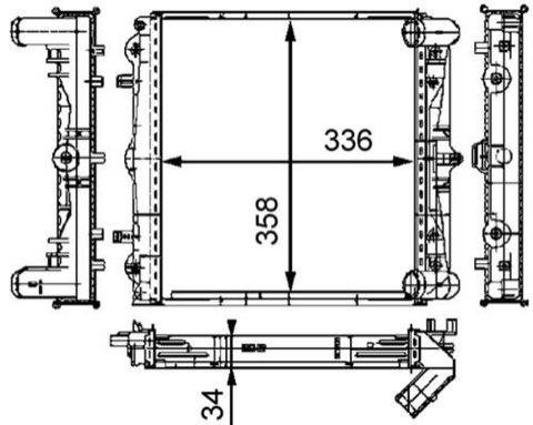 Mahle CR 383 000S Engine Radiator, photo 2