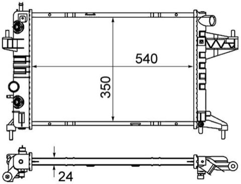 Mahle CR 390 000S Engine Radiator, photo 2