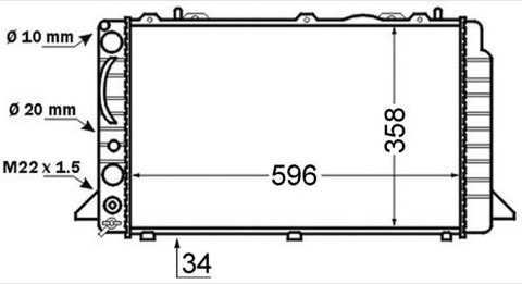 Mahle CR 396 000S Engine Radiator, photo 2