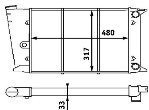 Mahle CR 418 000P Engine Radiator, photo 2
