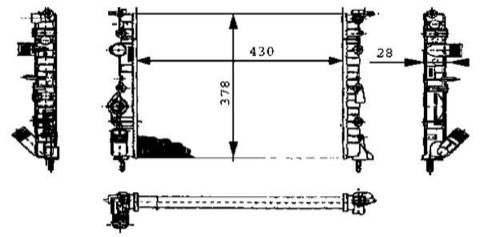 Mahle CR 449 000S Engine Radiator, photo 3