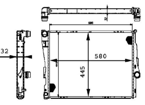 Mahle CR 458 000P Engine Radiator, for Vehicles, photo 2