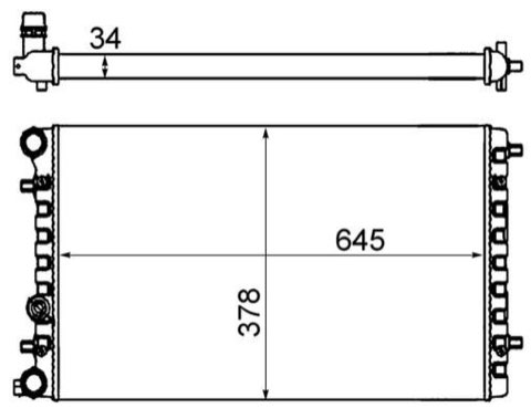 Mahle CR 477 001S Engine Radiator, photo 3