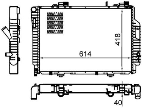 Mahle CR 485 000S Engine Radiator, photo 2