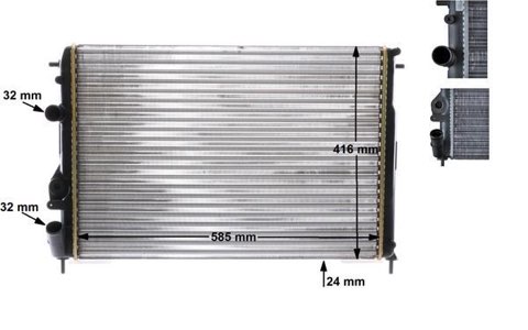 Mahle CR 493 000S Engine Radiator, for Vehicles, photo 2