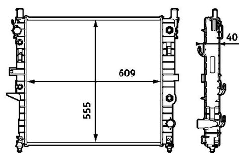 Mahle CR 553 000S Engine Radiator, photo 3