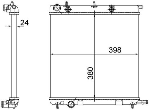 Mahle CR 556 002S Engine Radiator, photo 2