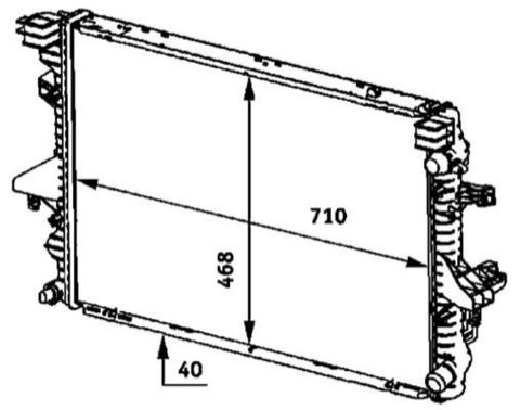 Mahle CR 583 000P Engine Radiator, photo 2
