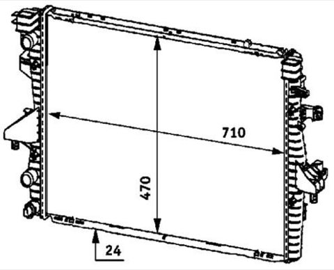 Mahle CR 585 000P Engine Radiator, photo 2