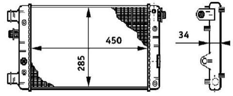 Mahle CR 632 000S Engine Radiator, photo 2
