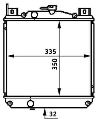 Mahle CR 655 000S Engine Radiator, photo 3