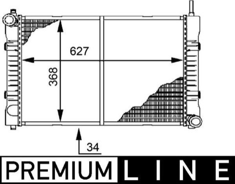 Mahle CR 676 000P Engine Radiator