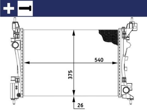 Mahle CR 773 000S Engine Radiator, photo 2
