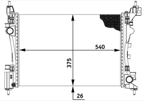 Mahle CR 773 000S Engine Radiator, photo 3