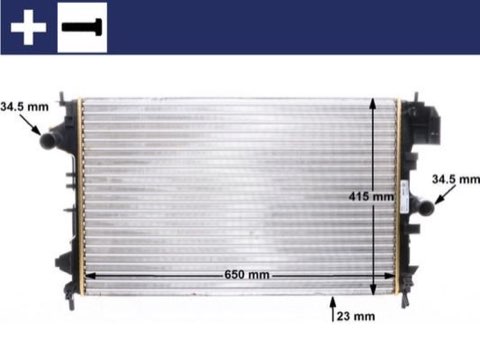 Mahle CR 8 000S Engine Radiator, photo 2
