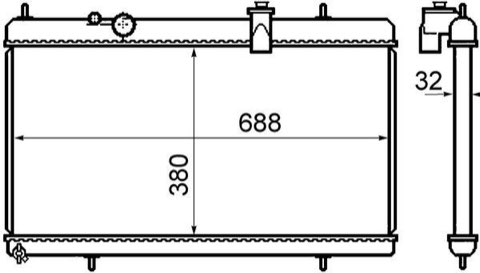 Mahle CR 801 000S Engine Radiator, photo 2