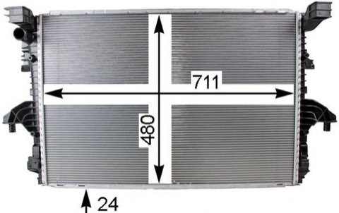 Mahle CR 805 000P Engine Radiator, photo 2