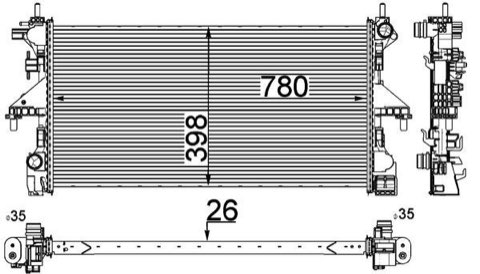 Mahle CR 808 000P Engine Radiator