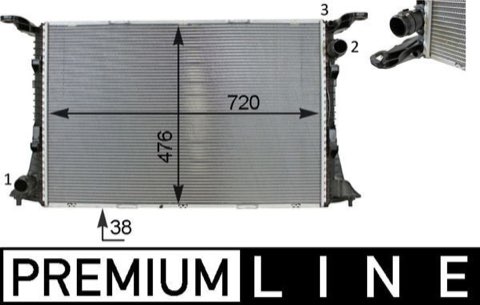 Mahle CR 82 000P Engine Radiator