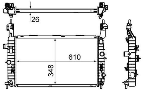 Mahle CR 833 000S Engine Radiator, photo 2