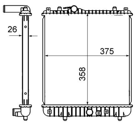 Mahle CR 836 000S Engine Radiator, photo 2