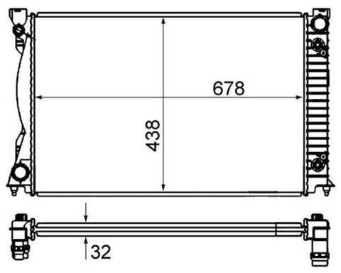 Mahle CR 842 000S Engine Radiator, for Vehicles, photo 2
