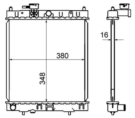 Mahle CR 844 000S Engine Radiator, photo 2