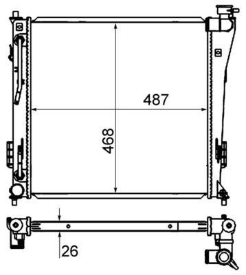 Mahle CR 847 000S Engine Radiator, photo 3